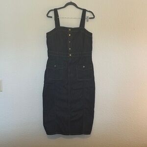 American Eagle Outfitters Dark Indigo Denim Dress